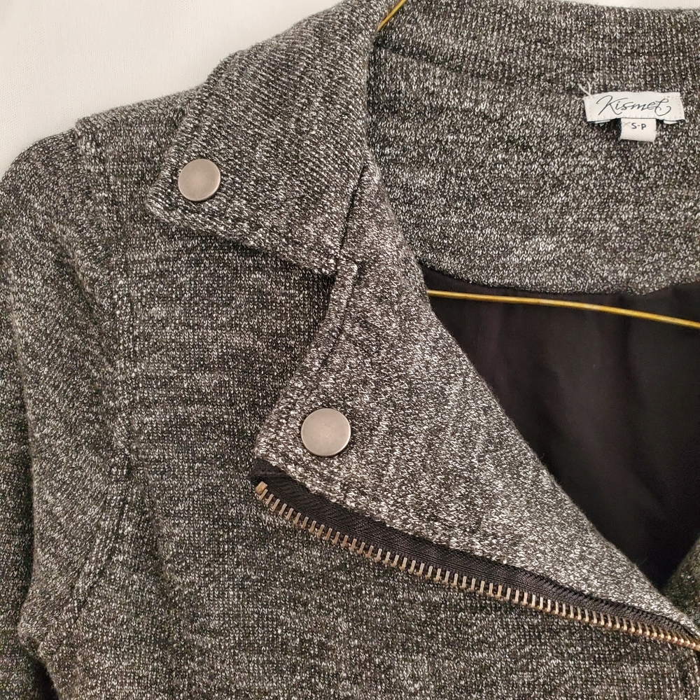Kismet Gray Moto Jacket, Size XS-P - Picture 5 of 6